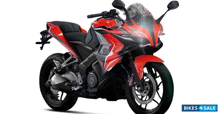 pulsar rs 200 red and black colour