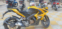 Yellow Bajaj Pulsar RS 200 ABS