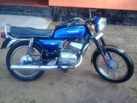 Blue Yamaha RX 100
