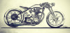 Custom Motorcycle Design Sketch