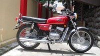 Red Yamaha RX 100