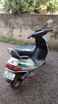 Silver TVS Scooty