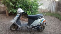 Silver TVS Scooty