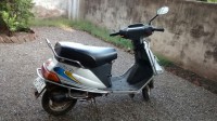 Silver TVS Scooty