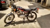 Black Yamaha RX 100