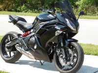 Black Kawasaki Ninja 650R