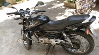 Black Bajaj Pulsar 180 Round Headlight