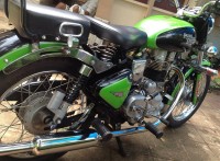 Black And Green Royal Enfield Vintage Bullet