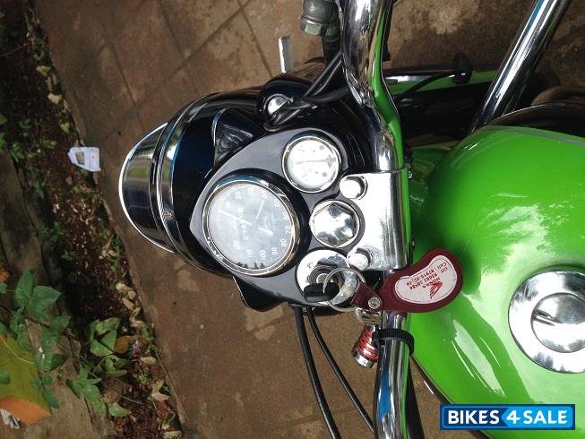 Black And Green Royal Enfield Vintage Bullet