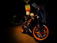 Black KTM Duke 390