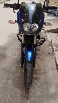 Blue And Black Bajaj Pulsar 150 DTSi