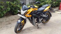 Yellow Bajaj Pulsar 200 NS