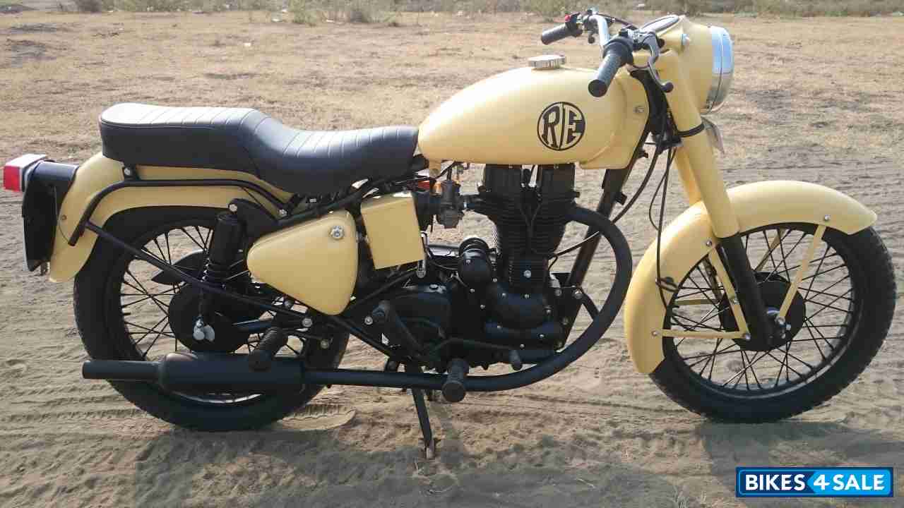 Yellow colour bullet deals bike