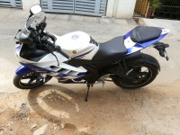 White And Blue Yamaha YZF R15 V2