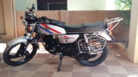 Silver Yamaha RX 100