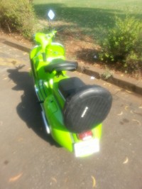 Olive Green Bajaj 150 Scooter