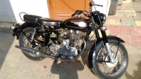 Black Royal Enfield Vintage Bullet