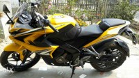 Yellow Bajaj Pulsar RS 200