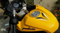 Yellow Bajaj Pulsar RS 200