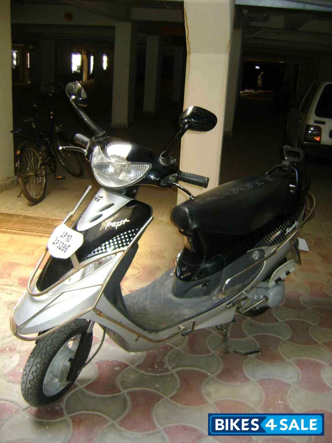 Black TVS Scooty Pep Plus