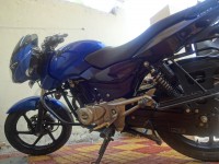 Blue And Black Bajaj Pulsar 150 DTSi