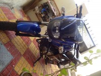 Blue And Black Bajaj Pulsar 150 DTSi