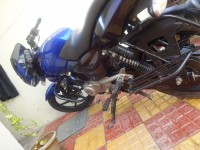 Blue And Black Bajaj Pulsar 150 DTSi