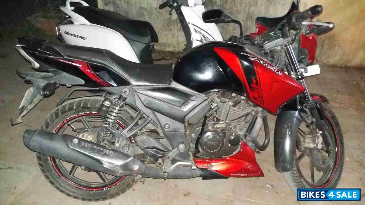 Used 12 Model Tvs Apache Rtr 160 For Sale In Mumbai Id Black Red Colour Bikes4sale