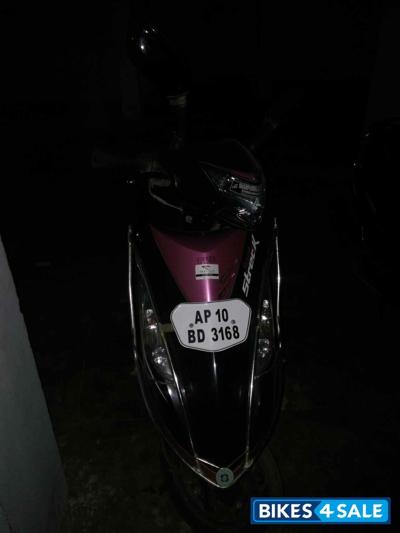 Black And Pink TVS Scooty Streak