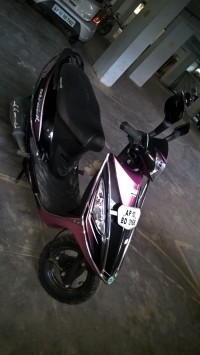 Black And Pink TVS Scooty Streak