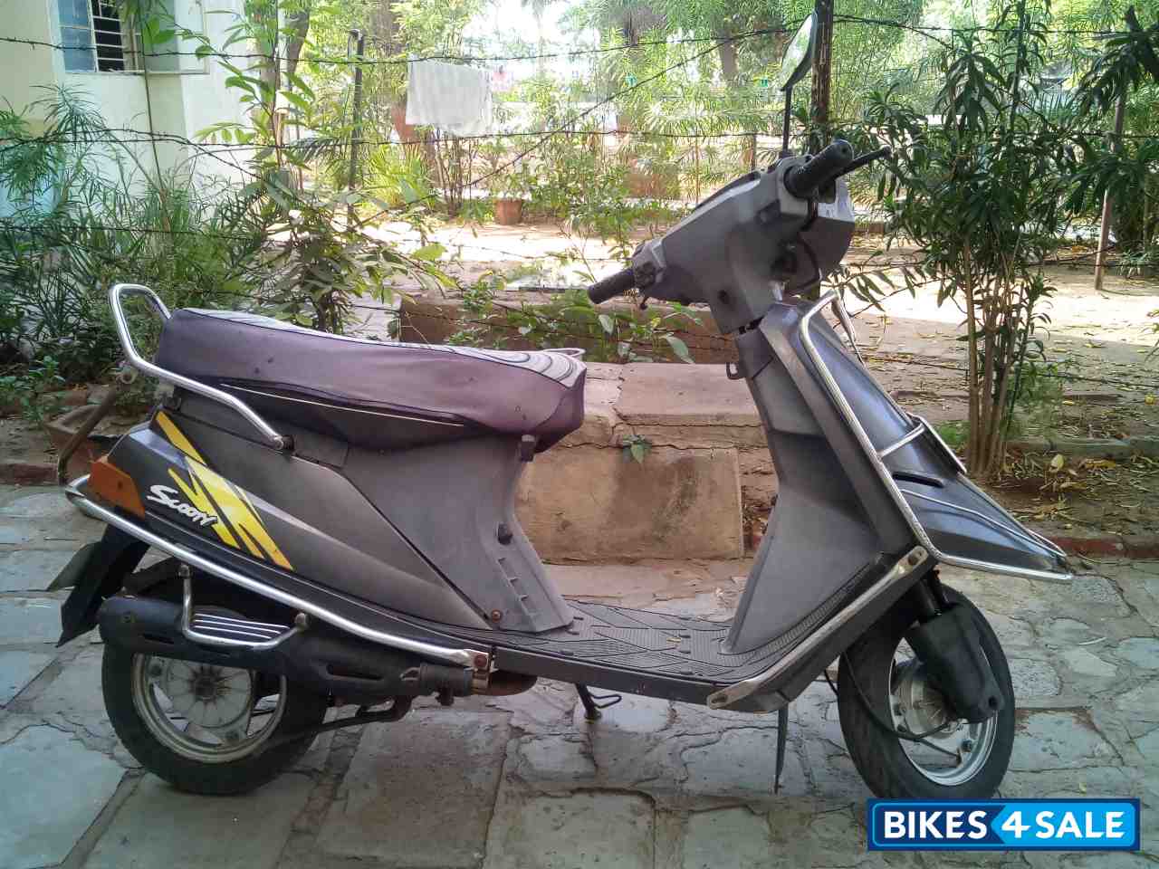 Grey TVS Scooty