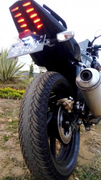 Black And Decaling Done Bajaj Pulsar 220 DTSi