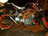 White Black Orange With Red KTM Duke 390