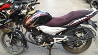 Black Red Bajaj Discover 125 ST