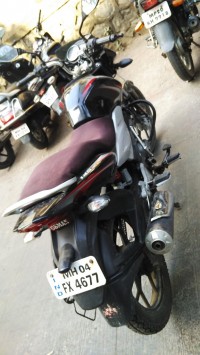 Black Red Bajaj Discover 125 ST