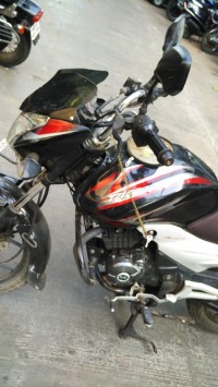 Black Red Bajaj Discover 125 ST