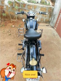 Black Royal Enfield Vintage Bullet