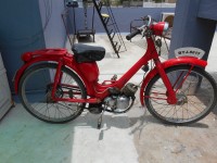 Red Vintage Scooter Lambretta Innocenti