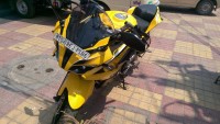 Yellow Bajaj Pulsar RS 200