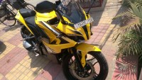 Yellow Bajaj Pulsar RS 200