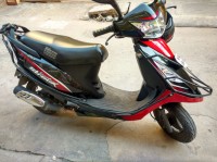 Black & Red TVS Scooty Streak