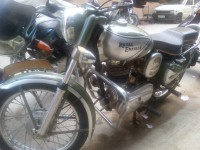 Green Royal Enfield Vintage Bullet