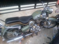 Green Royal Enfield Vintage Bullet