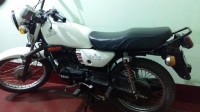 White Yamaha RX 100