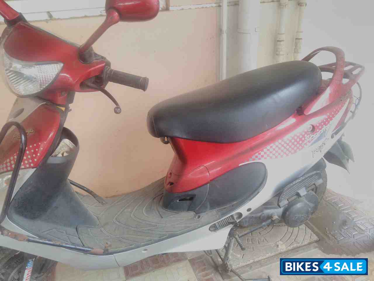 Dark Red TVS Scooty Pep Plus