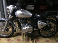 Silver Royal Enfield Bullet Electra 5S