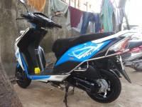 Blue & White Honda Dio