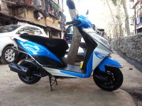 Blue & White Honda Dio