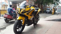 Yellow Bajaj Pulsar RS 200