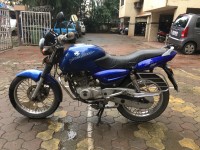 Blue Bajaj Pulsar 180 Round Headlight